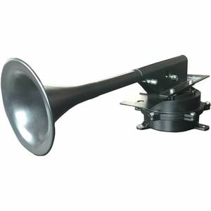 MIGHTY MO┐ HEAVY DUTY INDUSTRIAL HORN, 24 VOLT, 5.9 AMPS, DBA: 124 @ 1 M, IP67, BLACK by Wolo