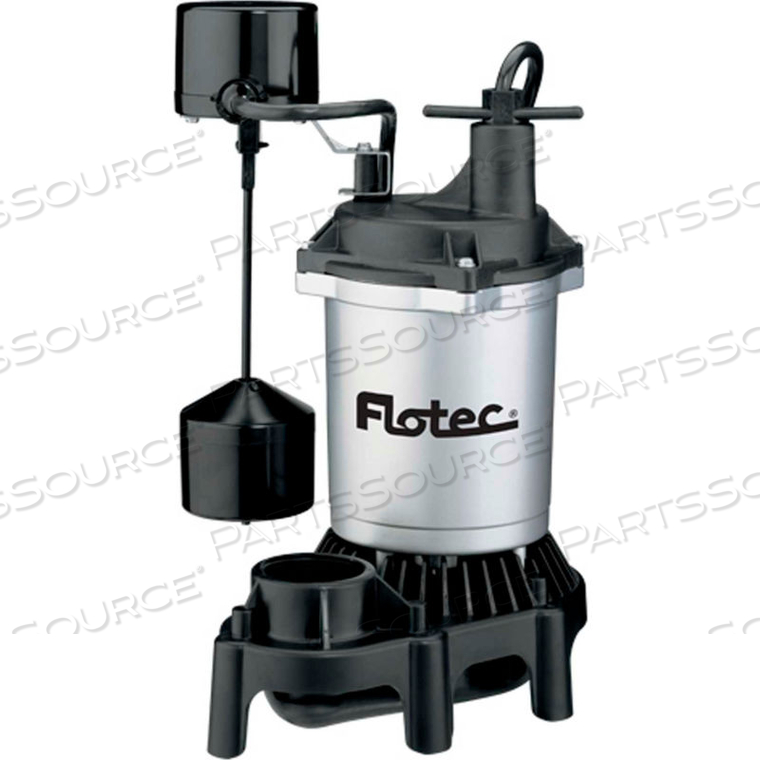 FLOTEC SUBMERSIBLE THERMOPLASTIC SUMP PUMP 1/2 HP by Pentair FLOTEC SUBMERSIBLE THERMOPLASTIC SUMP PUMP 1/2 HP by Pentair