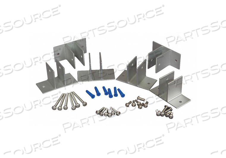 MIDDLE PANEL BRACKET POLYMER PARTITION by Global Partitions