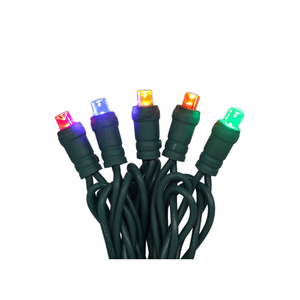 LED HOLIDAY STRING LIGHTS, 25 FT STRING LG, 50 LEDS, BLUE/GREEN/ORANGE/RED/YELLOW, 2.6 W WATT by Approved Vendor