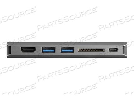 USB C MULTIPORT ADAPTER, USB-C MINI TRAVEL DOCK WITH 4K HDMI OR 1080P VGA, 3X USB 3.0 HUB, SD, GBE, AUDIO, 100W PD PASS-THROUGH, PORTABLE DO by StarTech.com Ltd.