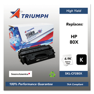 751000NSH1319 REMANUFACTURED CF280X (80X) HIGH-YIELD TONER, 6,900 PAGE-YIELD, BLACK by Triumph