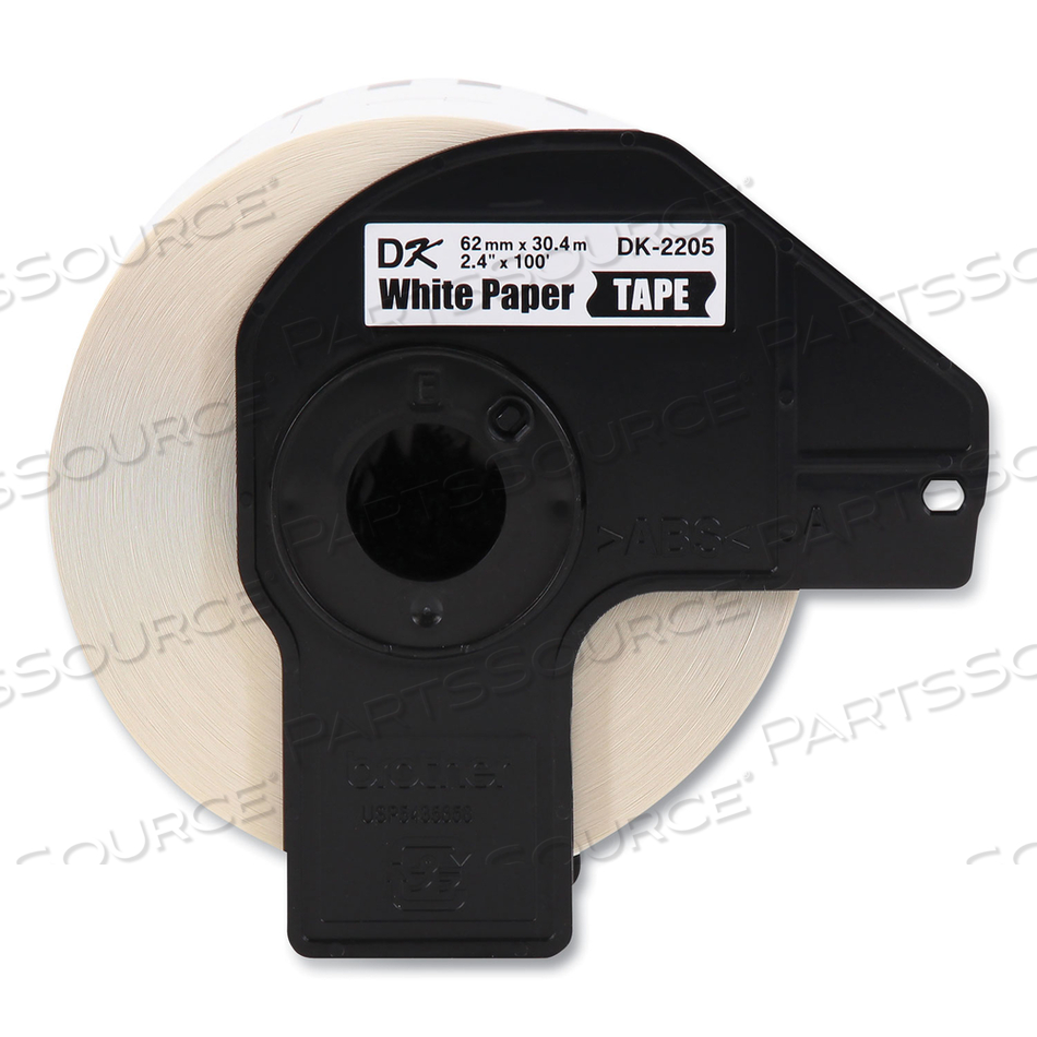 CONTINUOUS PAPER LABEL TAPE, 2.4" X 100 FT, WHITE by Brother CONTINUOUS PAPER LABEL TAPE, 2.4" X 100 FT, WHITE by Brother