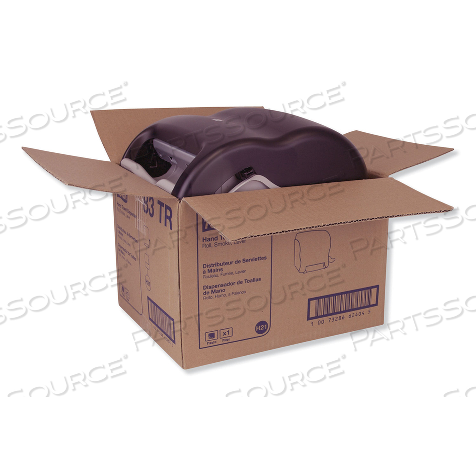 COMPACT HAND TOWEL ROLL DISPENSER, 12.49 X 8.6 X 12.82, SMOKE by Tork