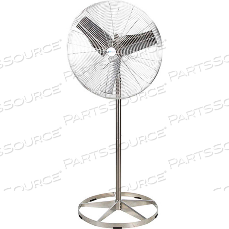 PWIISS24 24 INCH PEDESTAL FAN, WASHDOWN 1/4 HP 5220 CFM, NON-OSCILLATING by Airmaster Fan