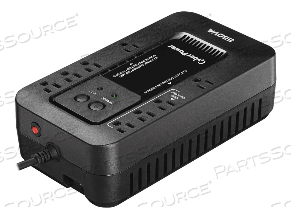 ECOLOGIC SERIES EC550G, UPS, AC 120 V, 330 WATT, 550 VA, USB, OUTPUT CONNECTORS: 8 by CyberPower