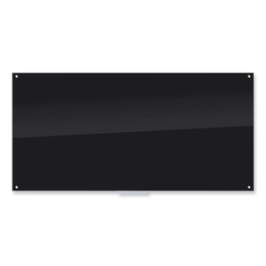 BLACK GLASS DRY ERASE BOARD, 96 X 47 by U Brands