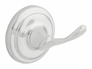 BATHROOM HOOK 2 HOOK 2-13/16IN D CHROME by Franklin Brass