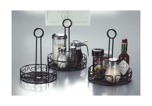 CONDIMENT RACK BLACK 6 1/4 X 9 IN. by American Metalcraft