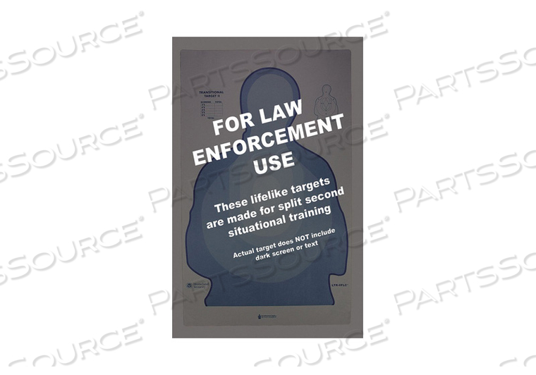 FLETC MODIFIED LTR-II TARGET PK100 by LE Targets