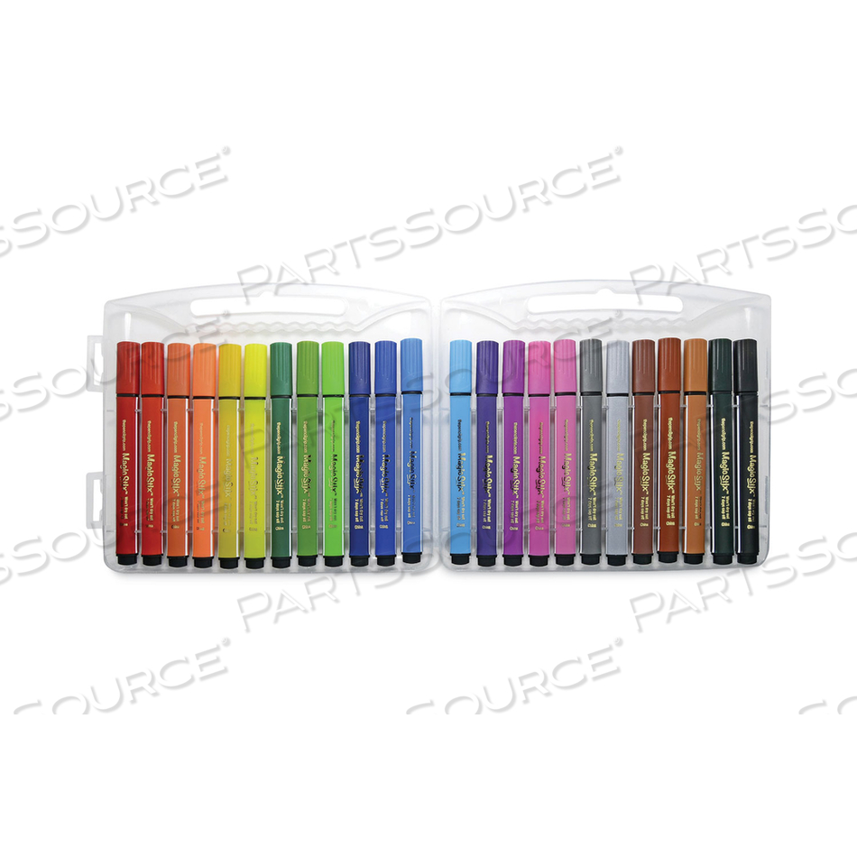 MAGIC STIX MARKERS, MEDIUM BULLET TIP, ASSORTED COLORS by The Pencil Grip MAGIC STIX MARKERS, MEDIUM BULLET TIP, ASSORTED COLORS by The Pencil Grip