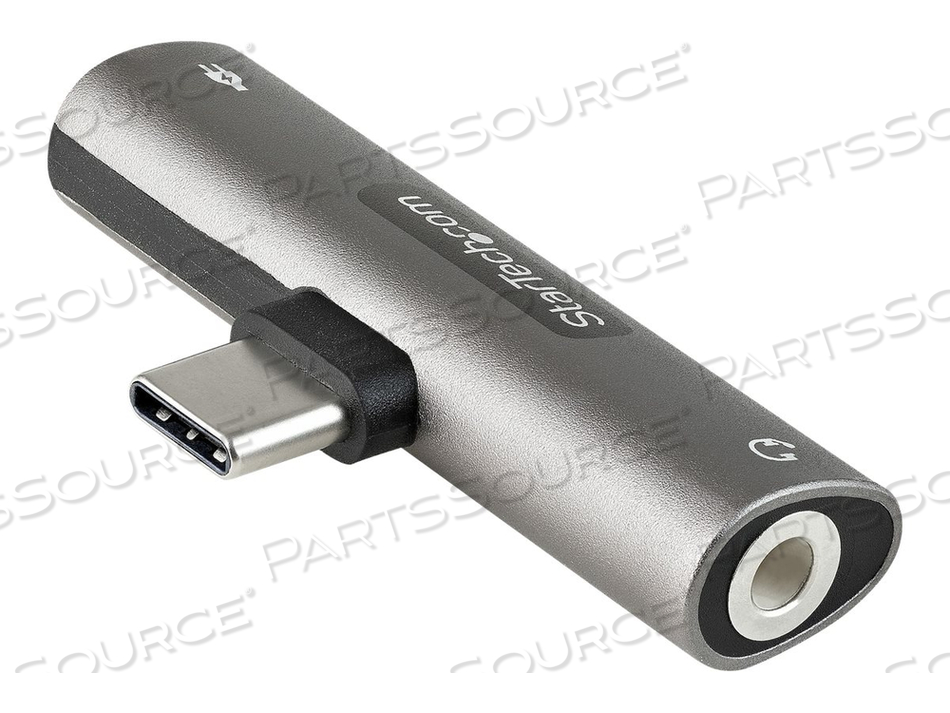 USB C AUDIO & CHARGE ADAPTER, USB-C AUDIO ADAPTER W/ 3.5MM TRRS HEADPHONE/HEADSET JACK AND 60W USB TYPE-C POWER DELIVERY PASS-THROUGH CHARGE by StarTech.com Ltd. USB C AUDIO & CHARGE ADAPTER, USB-C AUDIO ADAPTER W/ 3.5MM TRRS HEADPHONE/HEADSET JACK AND 60W USB TYPE-C POWER DELIVERY PASS-THROUGH CHARGE by StarTech.com Ltd.