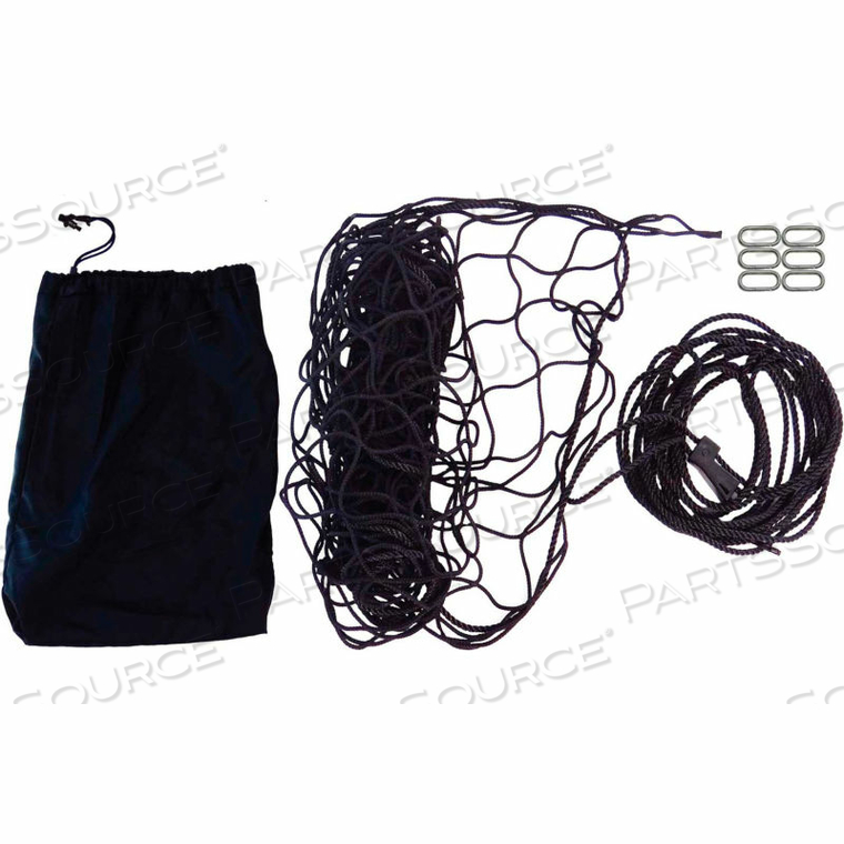MILITARY CARGO NET 60"X96" WITH CINCH ROPE, 6 SNAP-HOOK CARABINER & STORAGE BAG by Snap-Loc MILITARY CARGO NET 60"X96" WITH CINCH ROPE, 6 SNAP-HOOK CARABINER & STORAGE BAG by Snap-Loc
