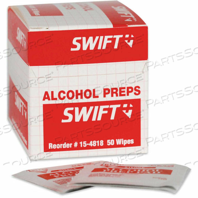 NORTH-H5, ALCOHOL WIPES, 50 PER BOX 