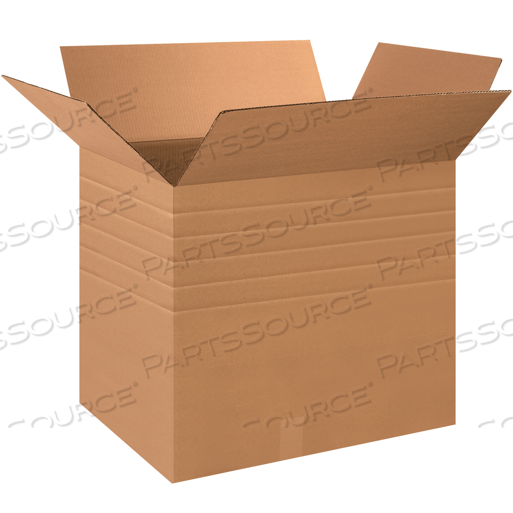 MULTI-DEPTH CORRUGATED BOXES, 28" X 20" X 24", KRAFT, 10/BUNDLE by BOX Partners (Box Acquisitions, LLC)