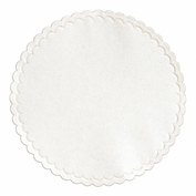 White Case of 1000 4-Inch Diameter Hoffmaster 876075 Cellulose Coaster