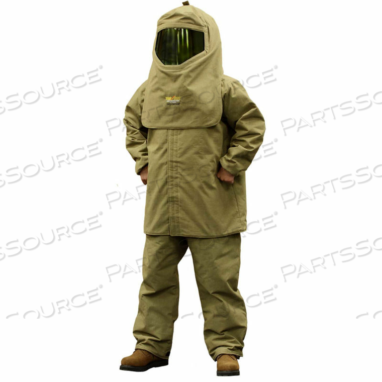 LIGHTWEIGHT HRC 4 ARC CLOTHING KIT (35" COAT, OVERALLS, HOOD, HARD HAT, BAG) by Stanco Manufacturing, Inc.