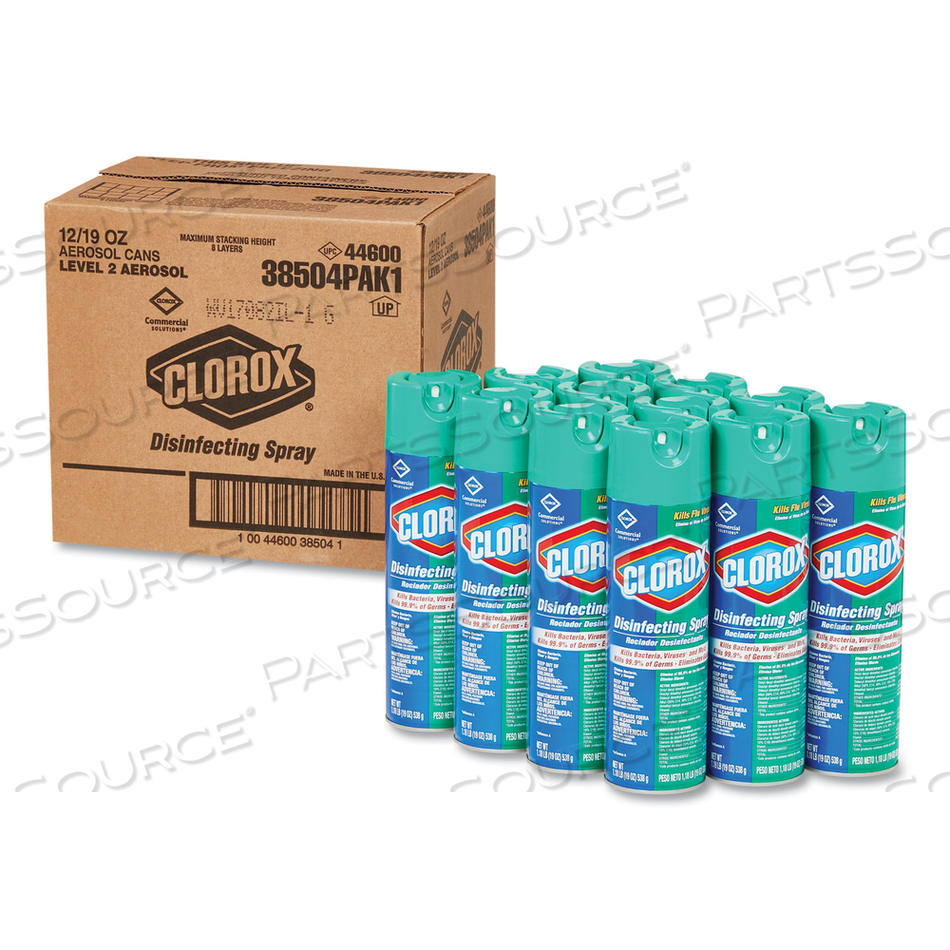 DISINFECTING SPRAY, FRESH, 19 OZ AEROSOL SPRAY by Clorox