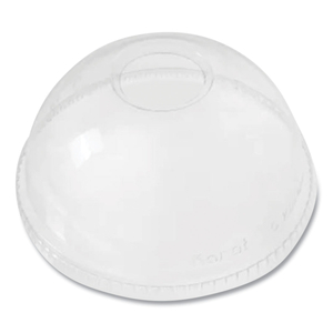 PET LIDS, DOME LID, FITS 12 OZ TO 24 OZ COLD CUPS, CLEAR, 1,000/CARTON by Karat