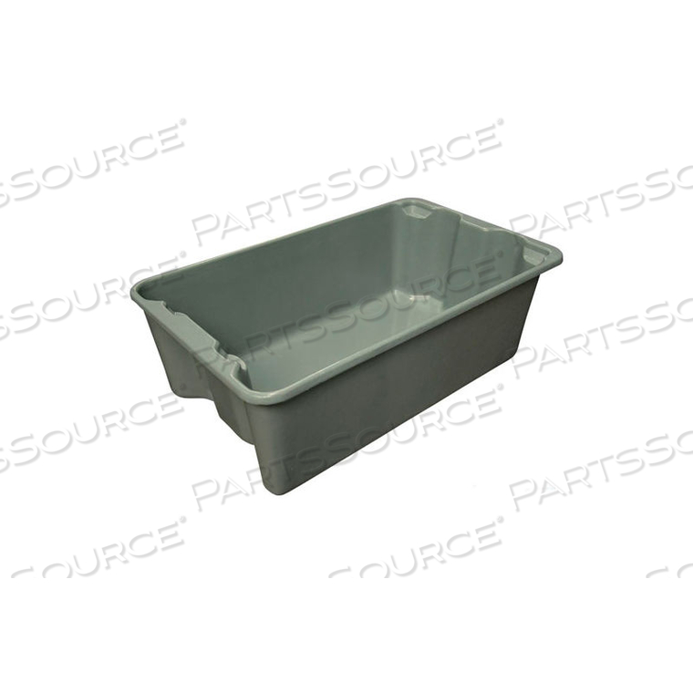 TOTELINE NEST AND STACK TOTE 780508 - 24-1/4" X 14-3/4" X 8", GRAY by Molded Fiberglass