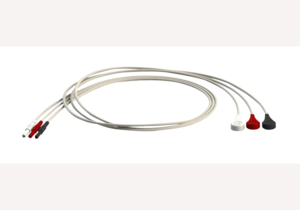 LEADWIRE SET, 3 LEADS, WHITE, RED, BLACK, DIN/SNAP MOUNTING, 24 IN, REUSABLE, UNSHIELDED by Philips Healthcare