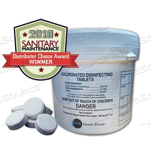 GK-CDT6.55 GREEN KLEAN DISINFECTING AND SANITIZING TABLETS 