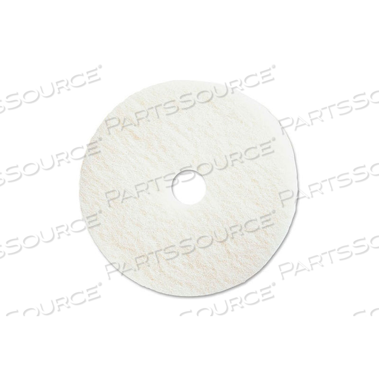 14" POLISHING PAD, WHITE, 5 PER CASE by Genuine Joe