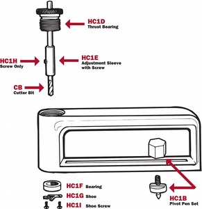 SET SCREW FOR 1ELG5 1ELH8 HOLE CUTTERS by Malco