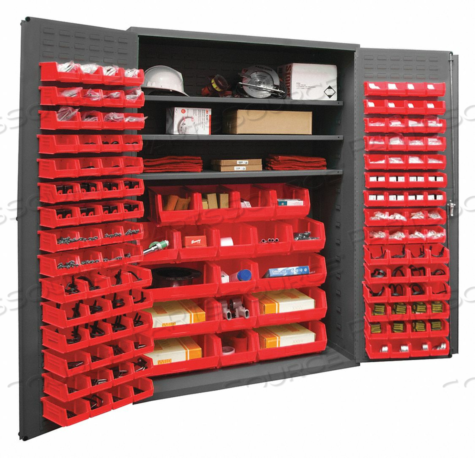 BIN CAB LOUVERED/SHELVING 72 H 48 W 24 D by Durham Manufacturing Company BIN CAB LOUVERED/SHELVING 72 H 48 W 24 D by Durham Manufacturing Company