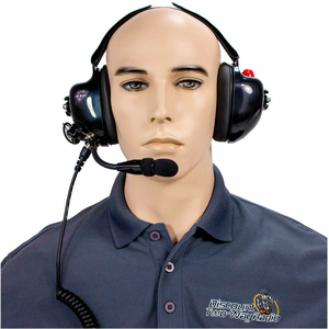 HIGH NOISE REDUCTION TWO-WAY RADIO HEADSET, BEHIND THE HEAD, DUAL MUFF by RCA HIGH NOISE REDUCTION TWO-WAY RADIO HEADSET, BEHIND THE HEAD, DUAL MUFF by RCA