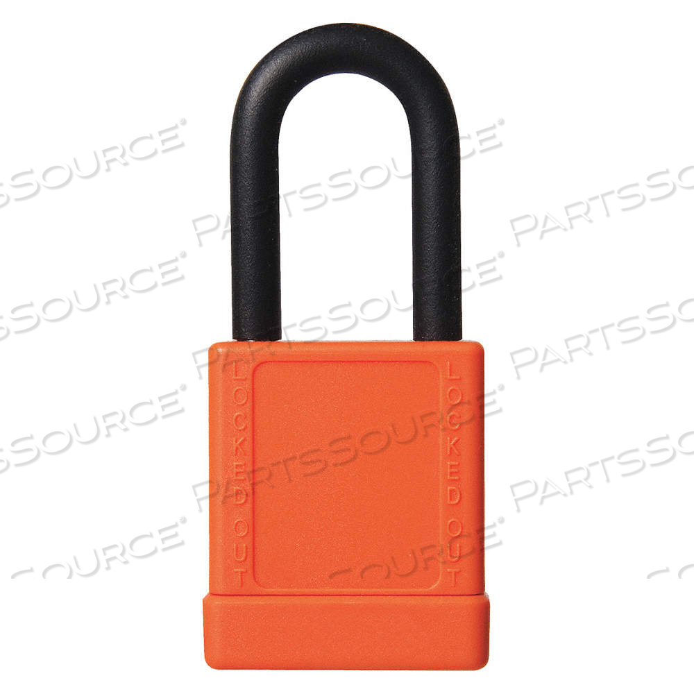 LOCKOUT PADLOCK, KEYED DIFFERENT, ALUMINUM, STD BODY BODY SIZE, HARDENED STEEL, STD by Approved Vendor