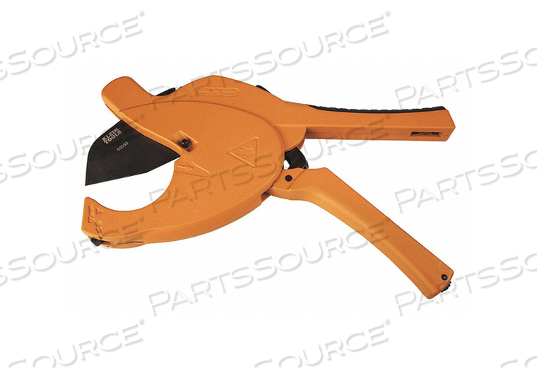 PVC CUTTER, RATCHETING, 5/8 TO 2-1/2 IN., 11 IN. L by Klein Tools