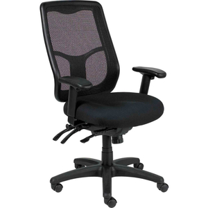 EUROTECH MESH CHAIR WITH RATCHET BACK - FABRIC - BLACK - APOLLO SERIES by Raynor Marketing