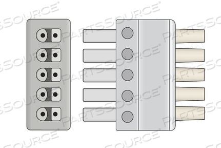 ECG PATIENT CABLE 5 LEAD CLIP ECG PATIENT CABLE 5 LEAD CLIP