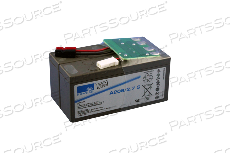 BATTERY, RECHARGEABLE VRLA, 8V, 5.6 AH 