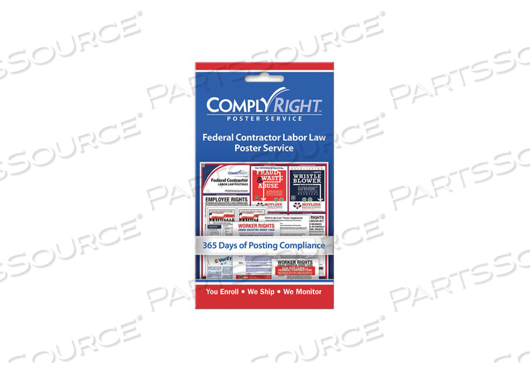 LABOR LAW POSTER SERVICE CARD ENGLISH by Complyright LABOR LAW POSTER SERVICE CARD ENGLISH by Complyright