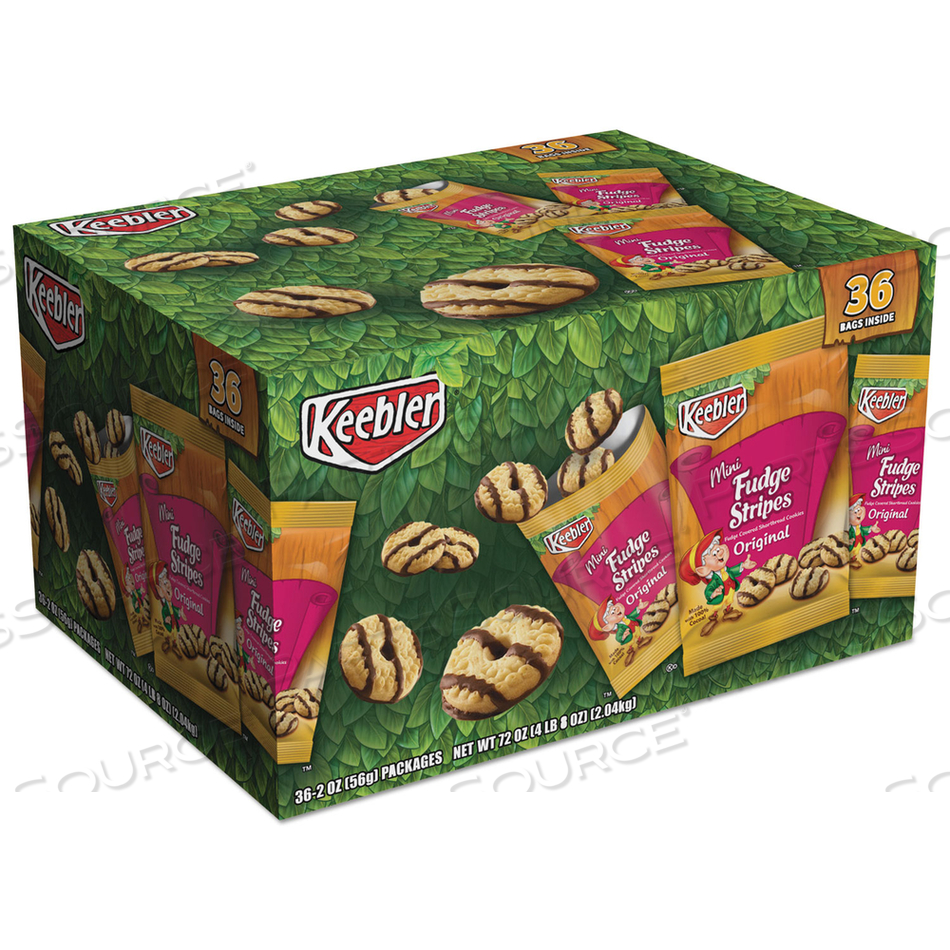 MINI COOKIE SNACK PACKS, COOKIE VARIETY, BOX, 72 OZ 