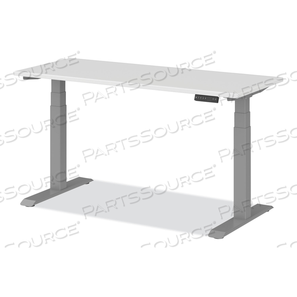 ADAPTIVERGO THREE-STAGE ELECTRIC HEIGHT-ADJUSTABLE TABLE W/MEMORY CONTROLS, TOP/BASE BUNDLE, 60�W X 24�D, 30" TO 49"H, WHITE by Alera
