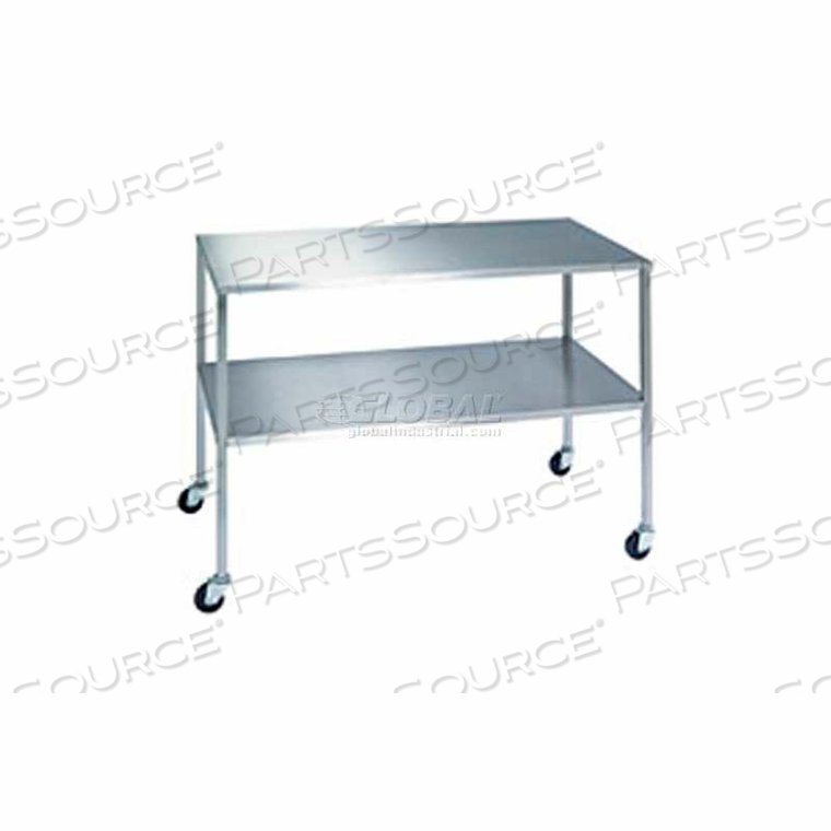 STAINLESS STEEL TABLE WITH BOTTOM SHELF 48X20X34 