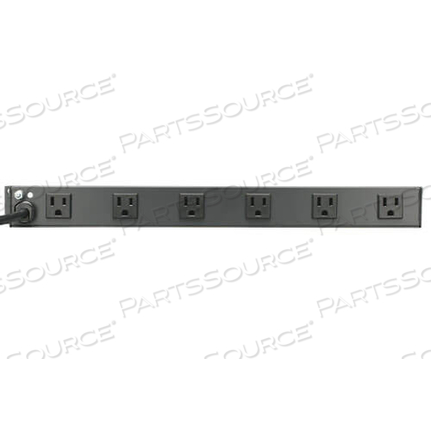 120V 15A NEMA 5-15P INPUT (12) 5-15R OUTLET 1800W BLACK METAL 1U RACK-MOUNT POWER STRIP by Tripp Lite 120V 15A NEMA 5-15P INPUT (12) 5-15R OUTLET 1800W BLACK METAL 1U RACK-MOUNT POWER STRIP by Tripp Lite