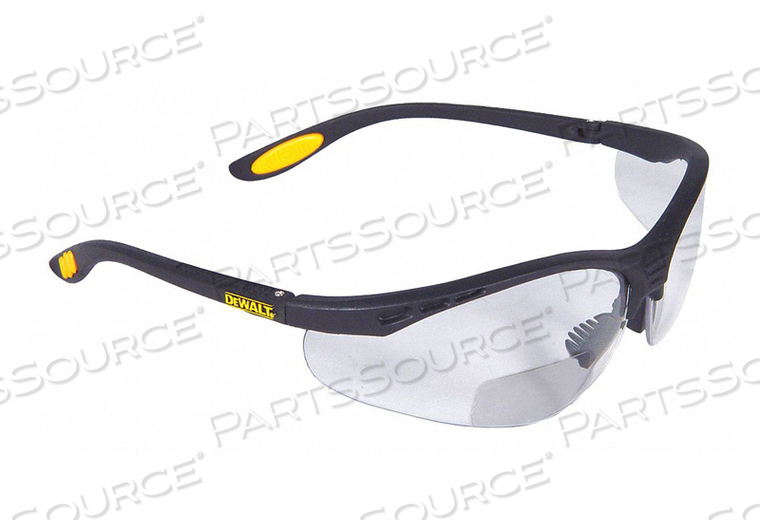 SAFETY READING GLASSES +2.00 CLEAR LENS by Radians