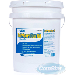 MINERAL REFRIGERATION OIL 5 GALLONS 300 SUS by Comstar International Inc
