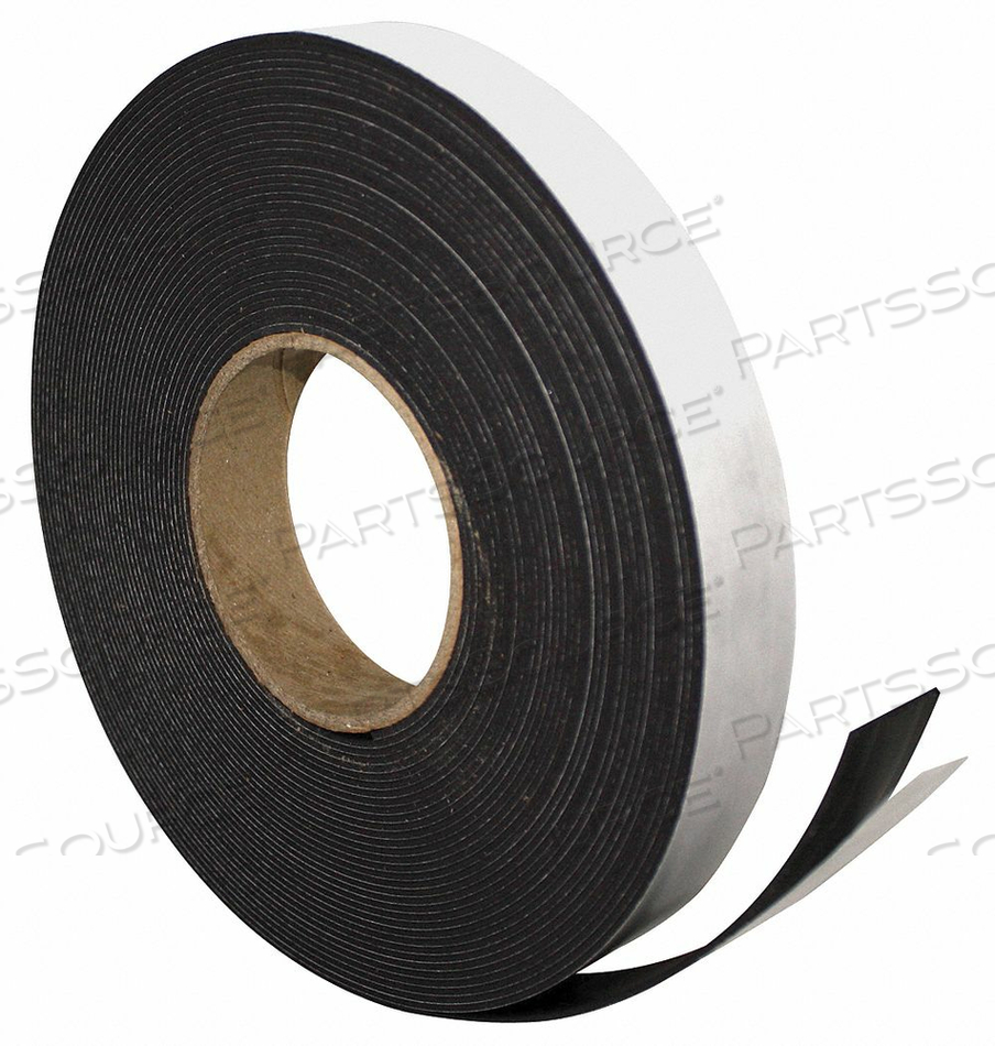 MAGNETIC ADHESIVE TAPE ROLL, 48"W X 1"H, BLACK by Magna Visual