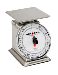 TOP LOADING DIAL SCALE, 500 G, ROTATING DIAL DISPLAY, STAINLESS STEEL by Detecto Scale / Cardinal Scale