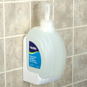 WALL MOUNT BRACKET FOR GLOBAL 32 OZ. HAND SOAP/SANITIZER - WHITE by Kutol Products