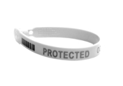 PLASTIC TRUCK SEALS: LASER ETCHED PROTECTED, CODE 128 BARCODE, 8 DIGIT HUMAN READABLE NUMBER (WHITE - 7 1/4") by Cambridge Security Seals LLC