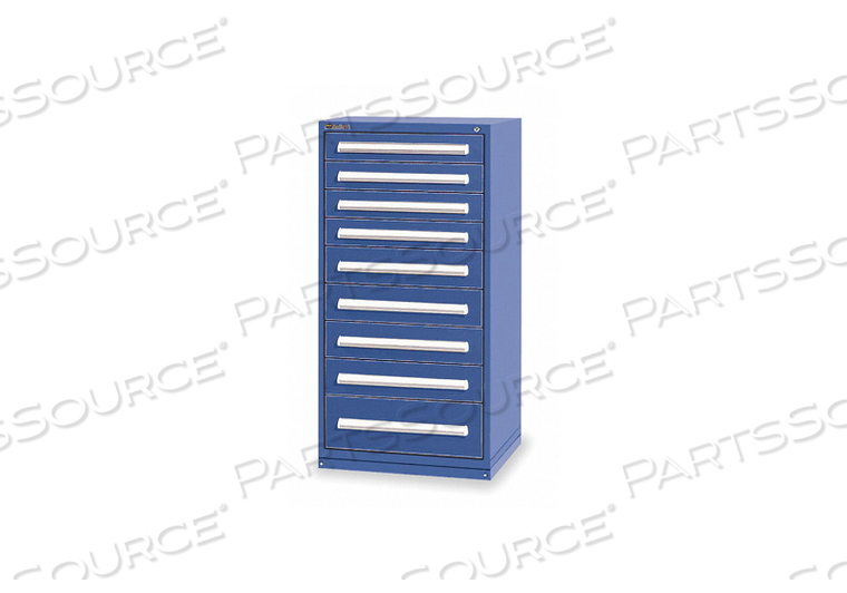 G8302 MOD DRAWER CAB 59 H 9 DRAWER DARK BLUE by Stanley Vidmar G8302 MOD DRAWER CAB 59 H 9 DRAWER DARK BLUE by Stanley Vidmar