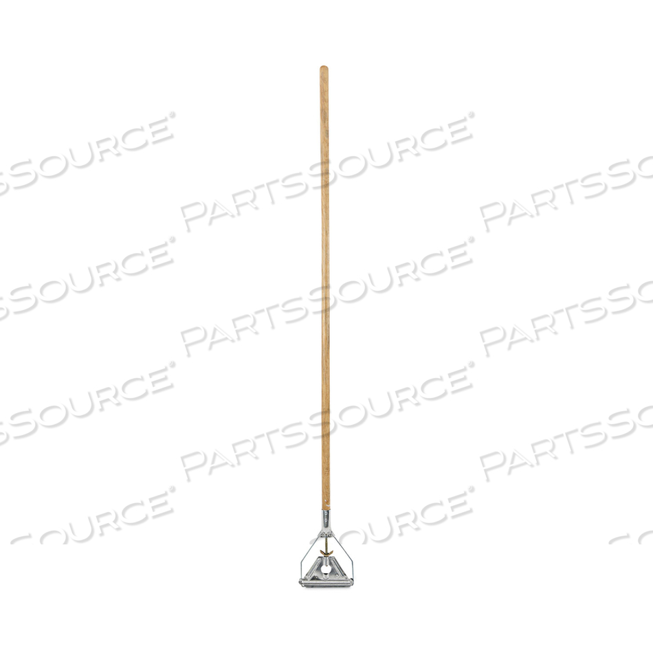 QUICK CHANGE METAL HEAD WOODEN MOP HANDLE, JUNIOR, 0.88" DIA X 54", NATURAL by Boardwalk