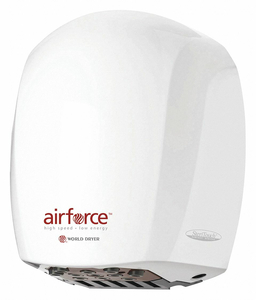 HAND DRYER ALUM COVER WHITE AUTOMATIC by World Dryer HAND DRYER ALUM COVER WHITE AUTOMATIC by World Dryer