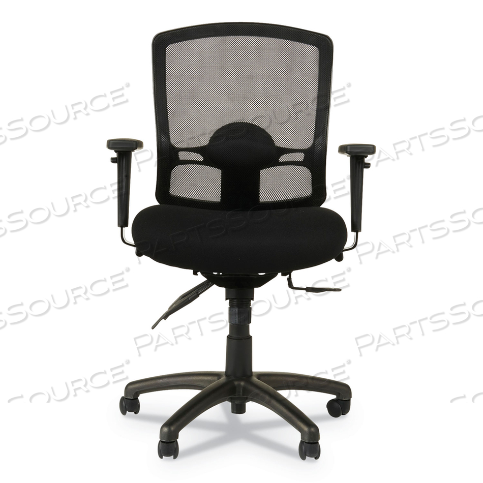 ALERA ETROS SERIES MESH MID-BACK PETITE MULTIFUNCTION CHAIR, SUPPORTS UP TO 275 LB, 17.16" TO 20.86" SEAT HEIGHT, BLACK by Alera